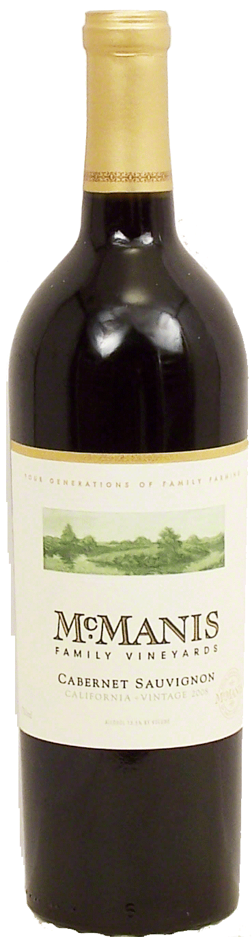 McManis Family Vineyards  cabernet sauvignon wine of California, 13.5% alc. by vol. Full-Size Picture